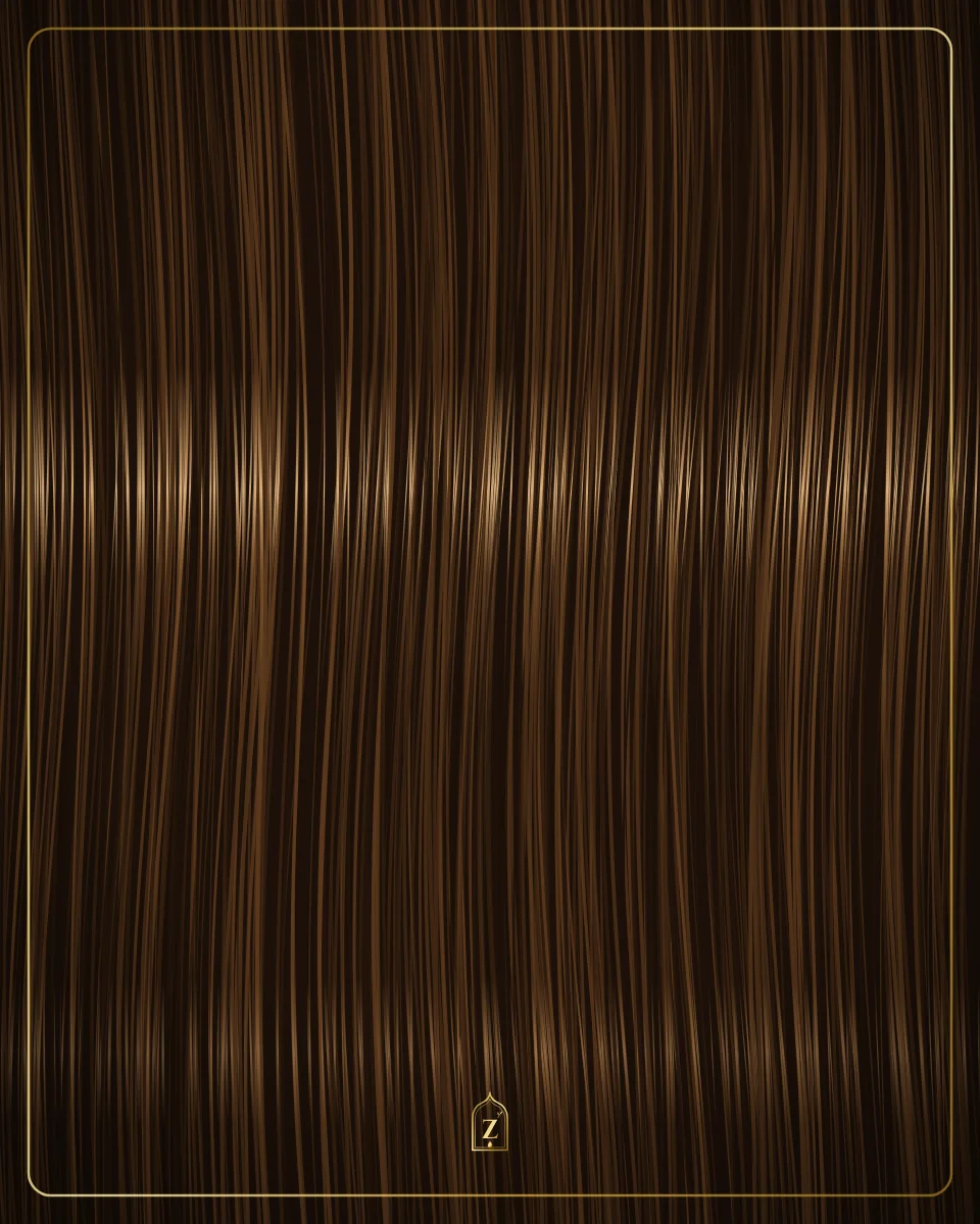 Illustration of smooth, straight hair